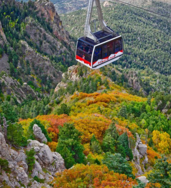 Sandia Peak Aerial Tramway in the Fall